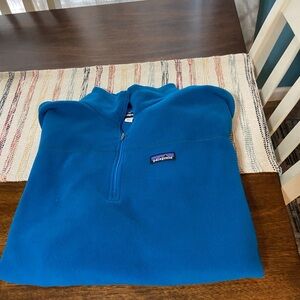 Patagonia Men's Fleece soft 1/4 Zip Blue Size XXL